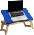 thunderfit wood portable laptop table(finish color - blue & brown)