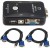 ANDTRONICS  TV-out Cable 2 Port USB 2.0 KVM Switch Box With 2 KVM Cables to Control up to 2 Compute