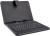 RHONNIUM �� UNIVERSAL BLACK KEYBOARD LEATHER CASE FOR 7 TABLETS PC WITH MICRO USB CONNECTION Wi