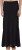 timbre solid women a-line black skirt Panel_Skirt