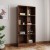 woodness victoria engineered wood open book shelf(finish color - brown)