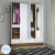 flipkart perfect homes andes engineered wood 4 door wardrobe(finish color - walnut, mirror included