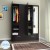 flipkart perfect homes andes engineered wood 4 door wardrobe(finish color - wenge, mirror included)