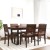 induscraft arabia metal sheesham solid wood 6 seater dining set(finish color - brown)