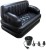 wds a�classy pvc (polyvinyl chloride) 3 seater inflatable sofa(color - black)