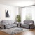 bharat lifestyle china gate fabric 3 + 2 light grey sofa set