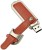 KBR PRODUCT Belt buckle leatherite removable disk 32 Pen Drive(Brown)