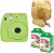 fujifilm mini 9 lime green with map case & 40 shots instant camera(green)
