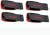SanDisk Cruzer Blade Pack of 4 32 GB Pen Drive(Red, Black)