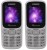 Mymax M32 Combo of Two Mobiles(White, Blue)