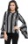 serein casual bell sleeve striped women black, white top