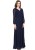 la zoire women maxi dark blue dress LZA300-299-NB