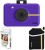 polaroid snap instant camera purple with 2x3 zink paper (30 pack) neoprene pouch instant camera(pur