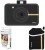 polaroid snap instant camera black with 2x3 zink paper (30 pack) neoprene pouch instant camera(blac