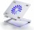 Shrih Height Adjustable Foldable Metal Aluminium Desktop/Laptop Stand with Cooling Fan SHV-4563 Lap