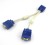 Gabbar Mobile, Laptop Compatible VGA Y Splitter Cable Male VGA to 2 Female VGA Adapter 0.8 m VGA Ca