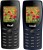 Hicell C1 Tiger Combo of Two Mobiles(Black&Blue)