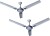 SKYSON STAR - 1 1200 mm 3 Blade Ceiling Fan(SILVER BLUE, Pack of 2)