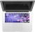 GADGETS WRAP GWSD-2353 Printed Purple butterfly Laptop Keyboard Skin(Multicolor)