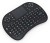 CASVO Mini Portable Wireless Keyboard with Built-in Mouse Wireless Multi-device Keyboard(Black)