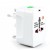 VINSH Universal Worldwide Travel Adapter Plug 2 USB Charging Port surge Worldwide Adaptor(White)