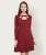miss chase women skater maroon dress MCAW14D02-62-143