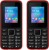 I Kall K34 Combo of Two Mobiles(Black&Red$$Black&Red)