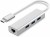 Tobo USB-C to 3-Ported USB 3.0 Hub RJ45 Adapter with Gigabit Ethernet LAN Hub Adapter USB Adapter(W
