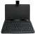 VibeX Universal 7 Tablet Case with Micro USB Keyboard Wired USB Tablet Keyboard(Spider Black)