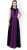 athena women maxi purple, black dress ADR-625