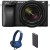 sony alpha ilce-6400m (with headphone & powerbank) mirrorless camera with 18-135mm zoom lens(bl
