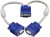 wnd wnd2.1vgacable 0.3 m VGA Cable(Compatible with desktop, laptop, White & Blue)