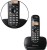 panasonic kx-tg3611sxb cordless landline phone(black)
