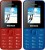 Heemax H3 Combo of Two Mobiles(Blue, Red)