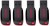 SanDisk Curzer Blade USb Flash Drive 16 GB Pen Drive (Red, Black) PACK OF 4 (16GB) 16 GB Pen Drive(