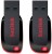 SanDisk USb Flash Drive 32 GB Pen Drive (Red, Black) PACK OF 2(32GB) 32 GB Pen Drive(Black, Red)