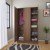 flipkart perfect homes julian engineered wood 3 door wardrobe(finish color - walnut)