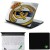 Namo Arts FC Metal Laptop Accessories Combo - Laptop Skin Sticker, Mouse Pad and Palmrest Skin for 