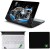 Namo Arts Water Car Laptop Accessories Combo - Laptop Skin Sticker, Mouse Pad and Palmrest Skin for
