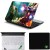 Namo Arts Iron Man and HULK Laptop Accessories Combo - Laptop Skin Sticker, Mouse Pad and Palmrest 