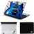 Namo Arts Blue Guitar Laptop Accessories Combo - Laptop Skin Sticker, Mouse Pad and Palmrest Skin f