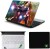 Namo Arts Iron Man Fight Laptop Accessories Combo - Laptop Skin Sticker, Mouse Pad and Palmrest Ski