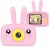 abb kids camera toys for 4-8 year olds girls, rechargeable children digital cameras with rabbit cov