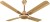 Orient Electric Quadro Ornamental 1200 mm 4 Blade Ceiling Fan(Golden Chocolate, Pack of 1)
