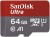 SanDisk Ultra 64 GB MicroSDXC Class 10 100 MB/s  Memory Card