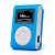 TECHOMANIA Mini MP3 Player Sport Compact Mini Clip Digital 32 GB MP3 Player 32 GB MP3 Player(Blue, 