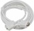 FEDUS 15Pin VGA Male to Male Cable,White 15Meter 15 m VGA Cable(Compatible with Laptop, Computer, W