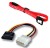 hackcept sata1 0.3048 m Power Cord(Compatible with computer, Red)