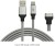ARU True Indian Techi - Type C Charge & Sync Cable 1 Mtr, 2.4 Amp, TPE Lining, Gray Color, 6 Months