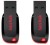 SanDisk 32 gb Cruzer Blade Pen Drive combo 32 GB Pen Drive(Black, Red)